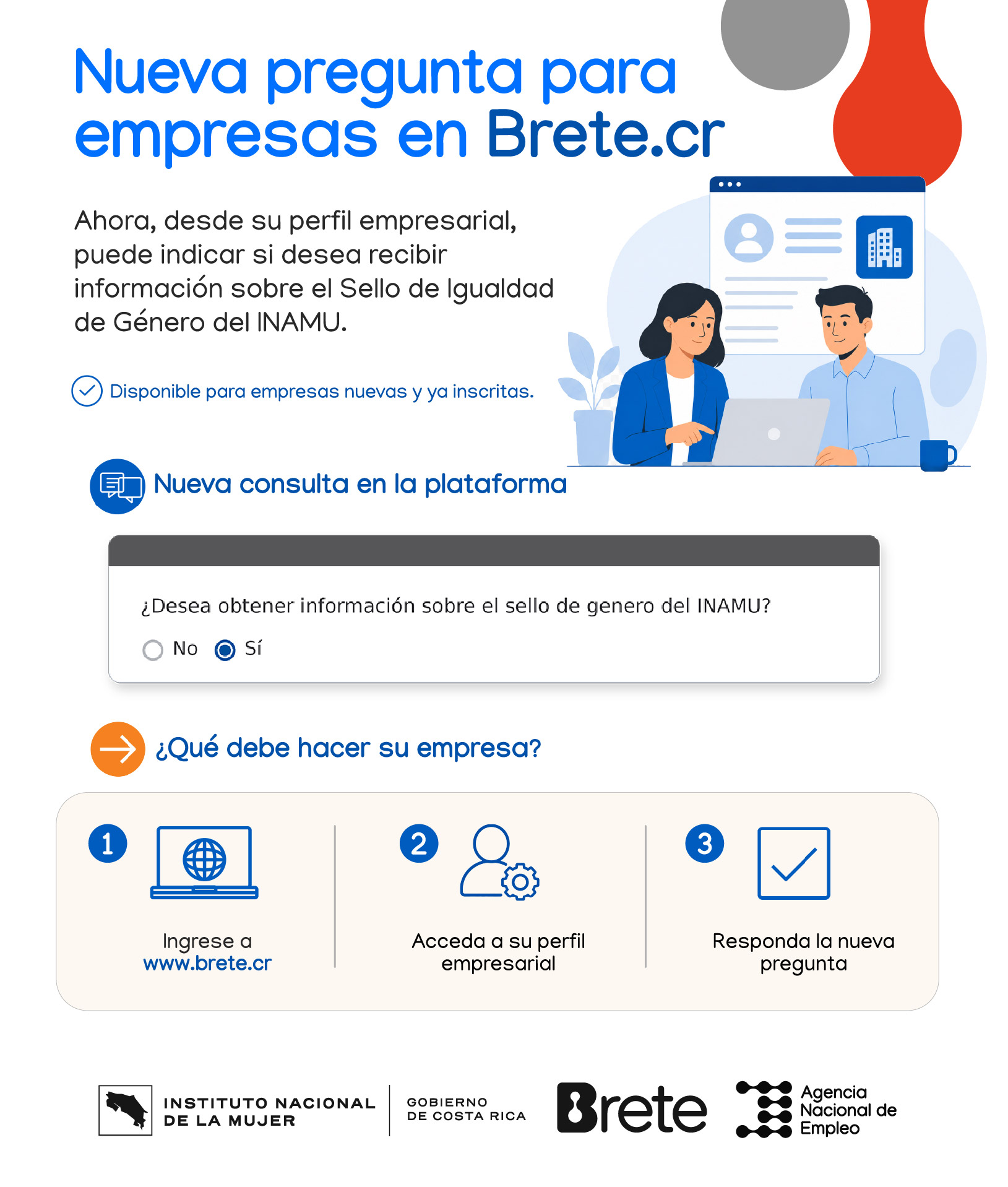 Imagen Nueva consulta para empresas en Brete.cr 